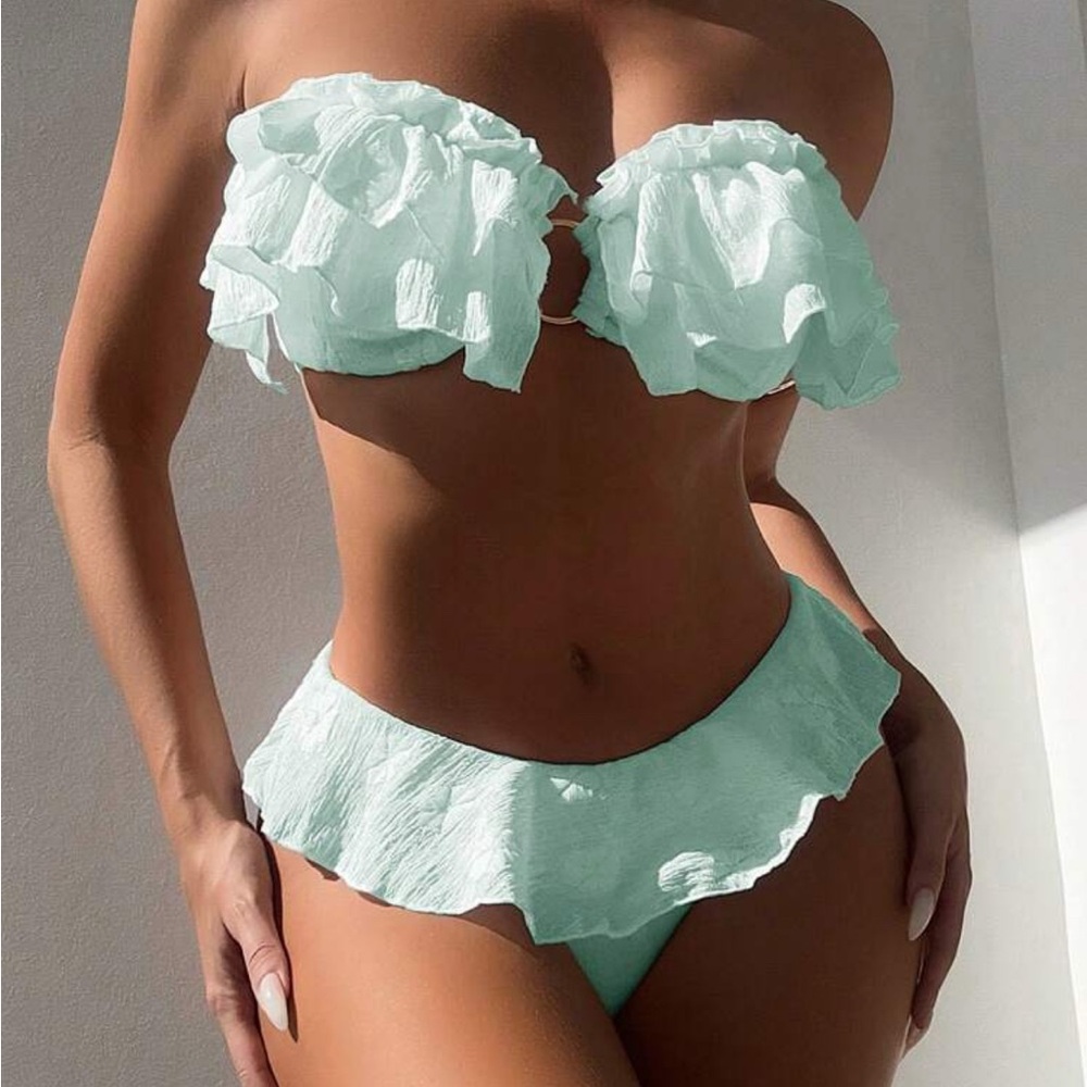Seafoam Green Bikini Set
